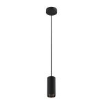 SLV Numinos Phase S Pendelleuchte Aluminium Schwarz 10.42W 980lm 60D - 927 Extra Warmweiß | Höchste Farbwiedergabe - Dimmbar 