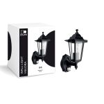 D'Lite Wandleuchte Helora Schwarz | IP44 - Geeignet für 1x E27 - Bewegungssensor