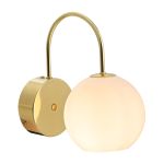 Nordlux Franca Wandleuchte Metall und Glas Kupfer | Geeignet für E14