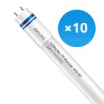 Mehrfachpackung 10x Philips LED Röhre T8 MASTER (HF) High Output 8W 1000lm - 830 Warmweiß | 60cm - Ersatz Für 18W