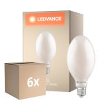 Mehrfachpackung 6x Ledvance LED Glühbirne HQL LED FIL V E40 60W 9000lm - 840 Kaltweiß | Ersatz Für 125W