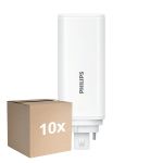 Mehrfachpackung 10x Philips CorePro PL-T LED Glühbirne HF 9W - 840 Kaltweiß | 4-Pins - Ersatz Für 26W