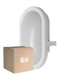 Mehrfachpackung 6x Ledvance LED-Wand- und Deckenleuchte Weiß 11W 800lm - 840 Kaltweiß