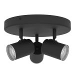 Eglo Decke Spot Consuma 1 Stahl Schwarz | Geeignet für 3x GU10