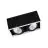 Ledvance LED-Spot Quadrat Multi schwenkbar Schwarz-Weiß 2x30W 5400lm 38D - 840 Kaltweiß | Ausschnitt 320x160mm