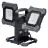 Ledvance LED-Scheinwerfer Baustrahler Value Flex Schwarz 60W 6450lm 110d - 865 Tageslichtweiß | IP65 - Akku - Symmetrisch