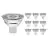 Mehrfachpackung 10x Noxion LED-Spot GU5.3 MR16 4.4W 345lm 60D - 827 Extra Warmweiß | Dimmbar - Ersatz für 35W