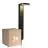 Mehrfachpackung 3x Nordlux Solar Gartenbeleuchtung Rica Rund Rostfreier Stahl Schwarz 4.5W 400lm - 830 Warmweiß | Bewegungs- und Lichtsensor