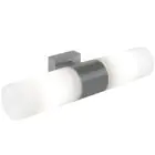Nordlux Tangens Wandleuchte Glas und Metall Grau | IP44 - Geeignet für 2x E14
