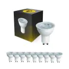 Mehrfachpackung 10x Bright Choice LED-Spot GU10 PAR16 4W 345lm 36D - 827 Extra Warmweiß | Ersatz Für 50W