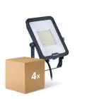 Mehrfachpackung 4x Philips LED-Scheinwerfer Ledinaire BVP167 50W 6000lm 110D - 830-840-865 CCT | IP65 - Symmetrisch